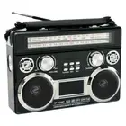Solar Rechargeable Portable Bluetooth Radio AM/FM/SW 3-Band MP3 Player LED Light