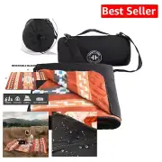 Luxury Aztec Pattern Outdoor Blanket - Waterproof Fleece for Comfortable Travel