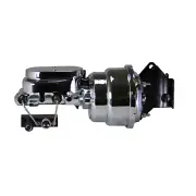 1957-72 Ford F100 7 in Chrome Power Brake Booster with 1-1/8 in Bore Disc Master