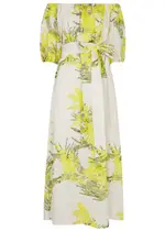 Bernadette Zaza Floral-print Linen Maxi Dress - White - 12 12