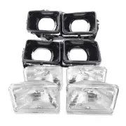 For Isuzu FTR Rocky 175HP 1984 - 95 Set Housing Bucket Head Lamp Glass Lights