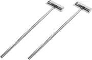 DINHEAROM Convenient Marshmallow Sugar Scooper 2pcs Stainless Steel Food Scoop for Candy Supply