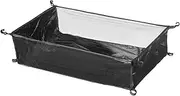 Under Table Storage Bag – Mesh Organizer, Hanging Basket Pouch | Large Capacity Mesh Storage for Camping Table, Portable Utility Organizer with Clips for Outdoor Cooking, Hiking, RV, Picnic Gear