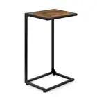 melos C Shaped End Table, Couch Tables That Slide Under, Brown C Tables Snack...