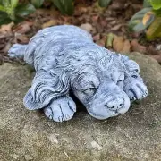 Cavoodle Cavalier King Sleeping Memorial Statue Ornament Animal Concrete Garden