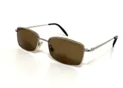 spring hinges BIFOCAL SUN READERS silver frame brown lens +1.50 +2.00 +2.50 +3.0