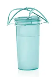 TUPPERWARE Super Mega Tumbler Handolier Container Jug Handle 48 oz Mint Green