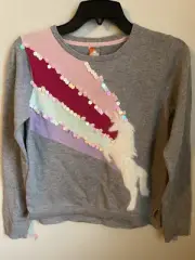 Cool Star Girls Sweater Size XL 14/16 3D Unicorn Quirky Fairycore Kidscore Pink