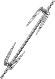 Roczential Rotisserie Spit Prongs Air Fryer Replacement Parts Gas Grill Pellet Grill Spit Meat Fork Food Grill Kit Outdoor Grills Lagsse Chicken Skewers Stainless Steel to Rotate Barbecue