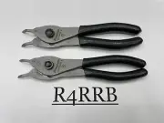 Snap-on Tools NEW BLACK 45° Tip .038 & .047 Convertable Snap Ring Plier Lot Set