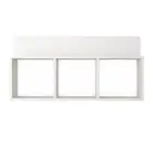DANYA B Floating Wall Shelf 15.75"x31.5"x5.75" 3-Cubicle+Laminated MDF White