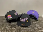 NEW ERALA Dodgers California Patch Custom 59Fifty Black/Purple New