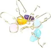 LIGIGWASH 6Pcs Non Piercing Nose Fake Nose Rings for Women Comfortable Nose Accessories with Stones for Dance Performances