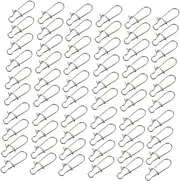 100Pcs High Strength Fishing Snap Connectors Durable Fishing Accessories for Freshwater and Saltwater Easy to Operate Fishing Line Open Design