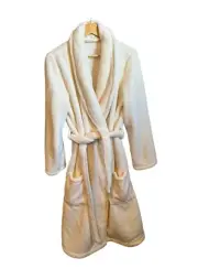 NWT Soft Surroundings Belted Robe Womens Ecru Cream Amalia Medium Soft Cozy