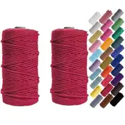 Macrame Cord Natual Macrame Cotton Cord DIY Craft Cord Spool Twine Rustic Str...