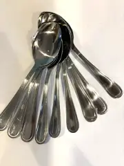 9 Pack Serving Spoons Round Stainless Steel Table Serving Cooking NEW