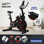 Genki Spin Bike Exercise Bike Adjustable Resistance Training Gym Home Fitness