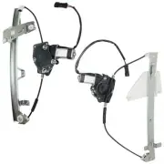 Set of 2 Window Regulators Glass Front & Rear Driver Left Side Hand Pair (for: Jeep)