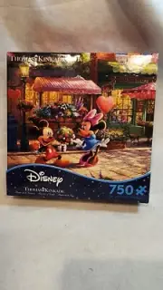 NEW Puzzle Mickey and Minnie 750 Pieces COMPLETE Disney Thomas Kinkade