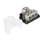 3-Way Car Power Distribution Block 1*0 Gauge in 3*4 Out Auto Audio Splitter