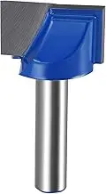 uxcell 25mm Dia 8mm Shank Bottom Cleaning Router Bit, 2 Flutes Carbide Tipped Cutter Uncoated for Woodworking
