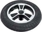 Wheelchair Wheel, 10 Inch Rear Mobility Wheel with Alloy Hub and Rubber Tire, Manual Wheelchair Replacement Wheel Strong Load Bearing, Anti Slip Back Wheel Assembly