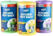Xtra Kleen Scented Kitchen Tidy Garbage Bin Liner 96-Piece Set, 35 Litre Capacity