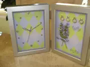 Photo Frame Desk, Mantel, Shelf Clock