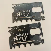 在飛比找Yahoo!奇摩拍賣優惠-18合1多功能不鏽鋼工具卡 Wallet Ninja 萬用工