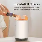 Crystal Salt Stone Humidifier Colorful Light 260mL Mist Humidifier Portable Q