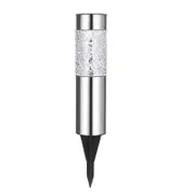 Solar Firework Light Solar Mosaic Lamp Ground Light Patio Stake Walkway Outdoor Garden Decor -Silver