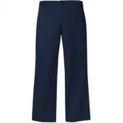George Flat Front Pants Girls 4 School Uniform Navy Blue Stain-Resistant Cotton
