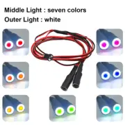 2Leds Angel & Demon Eyes LED Headlight Light for 1/10 RC Crawler colorful+white