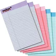 TOPS Prism Plus Colored Legal Pads, 5 x 8, Pastels, 50 Sheets, 6 Pads/Pack