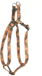 Yellow Dog Design Dragon Wave Orange Step-in Dog Harness, X-Small