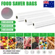 Food Vacuum Sealer Bags Rolls Vaccum Food Storage Saver Seal Bag Pack 1-10 Rolls