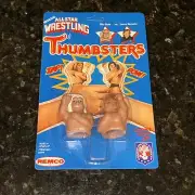 Unpunched Remco AWA Thumbsters Ric Flair and Larry Zbyszko