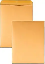 Quality Park Open-End Catalog Envelopes, Gummed, Brown Kraft, 10 x 13, 100 per Box, (41667)