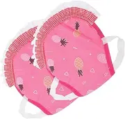 COOPHYA 1set Chicken Saddle Vest for Hens Lightweight Poultry Clothes Protective Hen Harness with Cute Patterns Plume Guard for Mating Pecking 2pcs