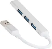 QANYEGN 4 Port USB3.0 Hub, Aluminum Alloy USB Splitter, USB Expander, Ultra-High Speed Splitter Converter with Accessories