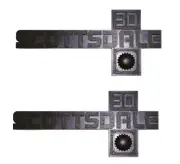 2x Matte Black For 1981-1987 Scottsdale 30 Front Fender Trucks Emblem 14051848