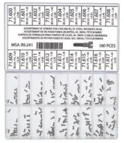 Horotec MSA99.241 Assortment of Stainless Steel Screws Case Backs Round Head