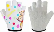 [Boyiexin] Kids Half-Finger Climbing Gloves for Age 3-10 Boys and Girls Monkey Bars Biking, Good Grip Control Gloves for Gymnastics Scooter Balance Boards Outdoor Sports