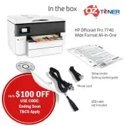 HP OfficeJet Pro 7740 A3/A4 Wide Format Wi-Fi Inkjet Printer+ADF+FAX [G5J38A]