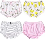 [XMS-Tech] Soft Baby Underwear Toddler Girls' Cotton Training Pants Pack of 4