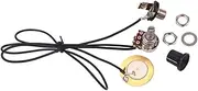 WESIEVYA Wiring Harness for Box Guitars Pickup Kit Heat Shrink Connectors No Soldering Versatile for Acoustic Instruments