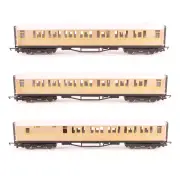 HORNBY LNER TEAK PASSENGER COACH TRIPLE PACK OO GAUGE MODEL RAILWAYS