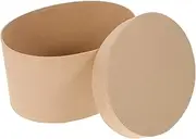 PRETYZOOM Oval Paper Baking Box Versatile Cookie Chocolate present Container for Parties Weddings Events Storage Treats
