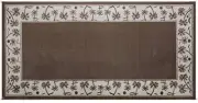 Outdoor Patio Deck RV Mat Reversible Rug 9x18 ft Foldable Brown Beige Palm Trees